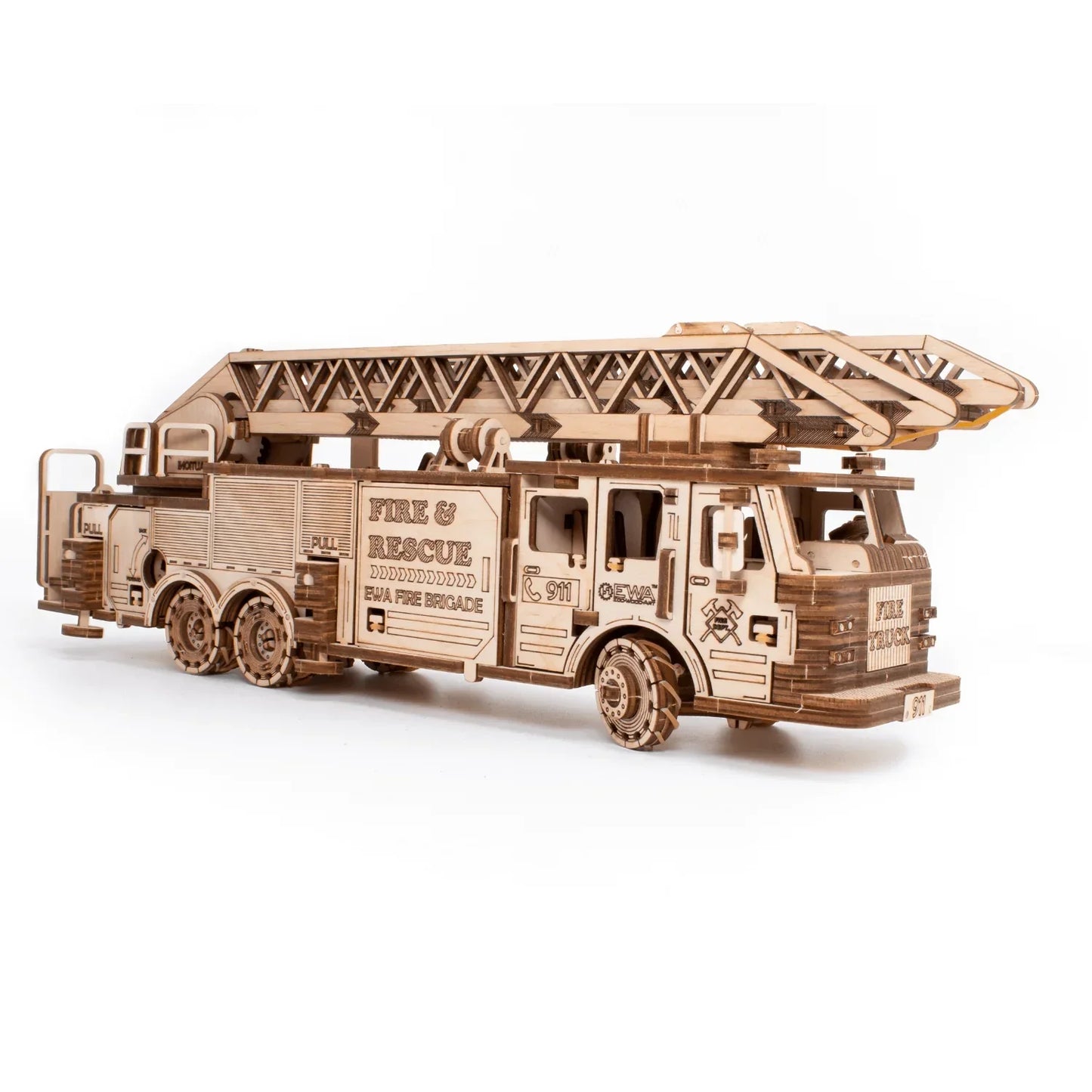 Wooden Fire Brigade Model