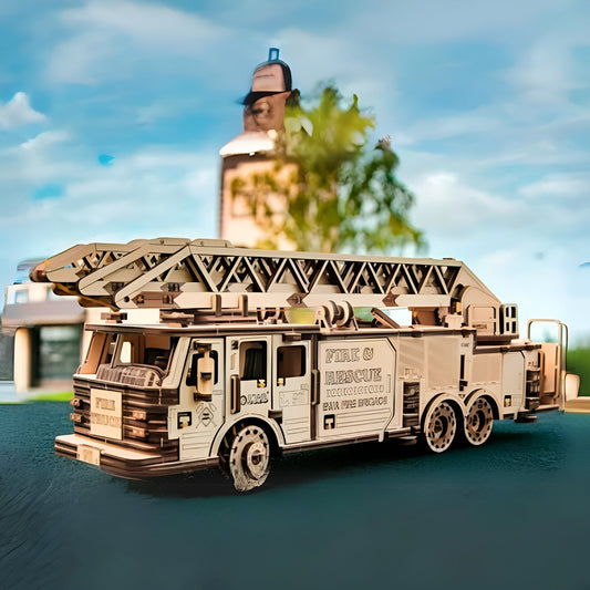 Wooden Fire Brigade Model
