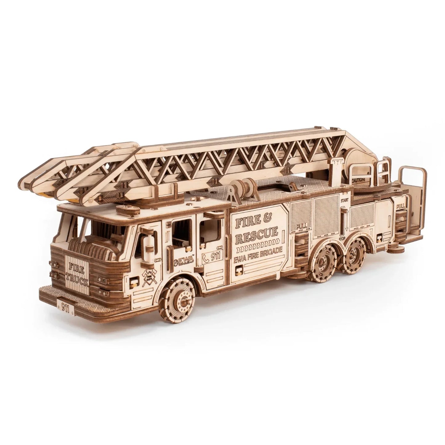 Wooden Fire Brigade Model
