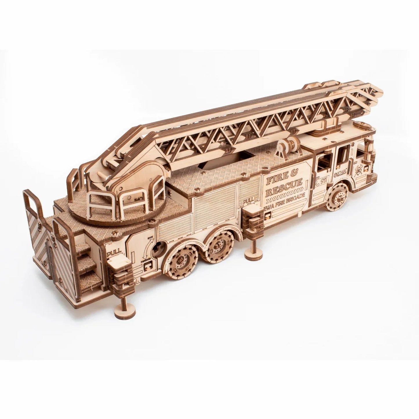 Wooden Fire Brigade Model