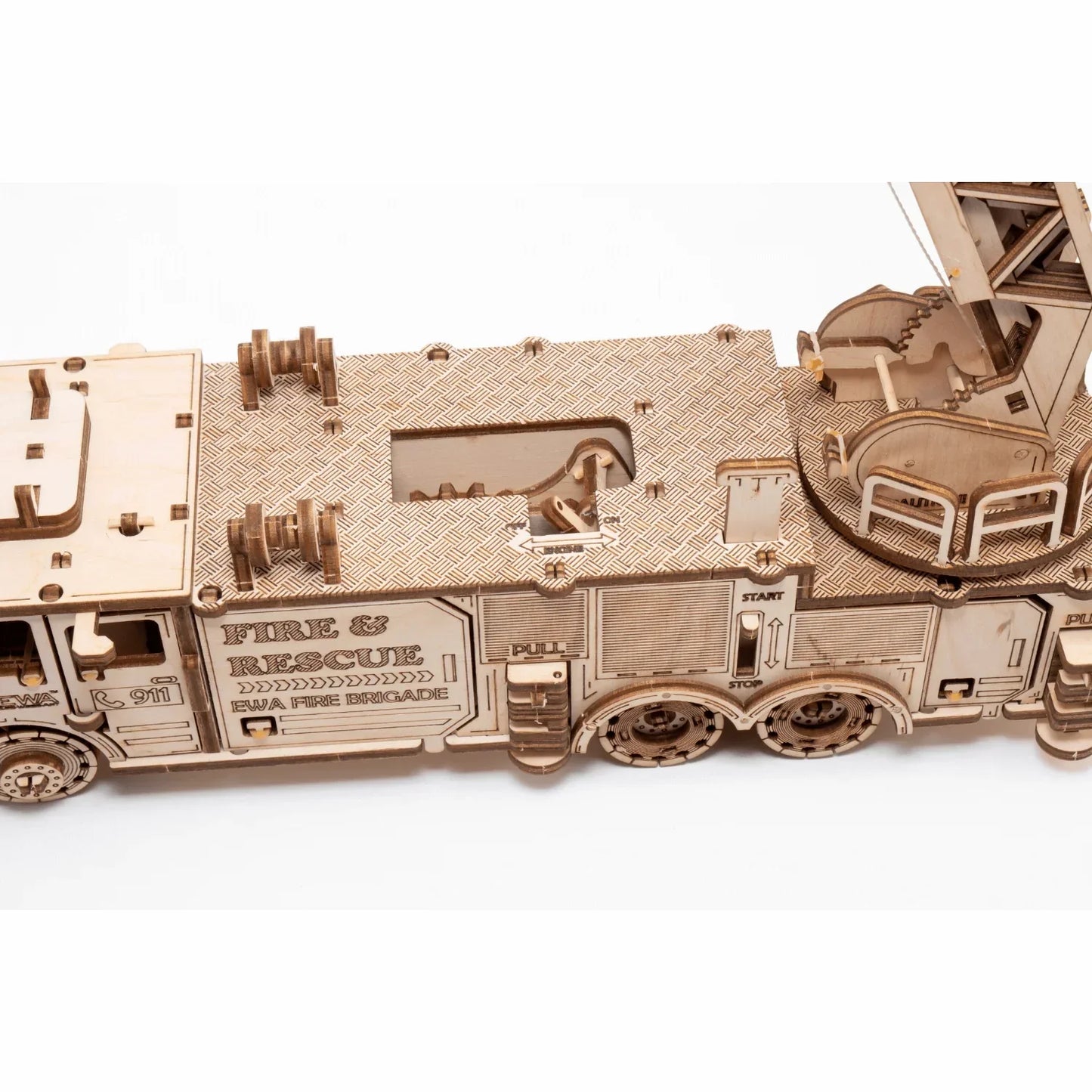 Wooden Fire Brigade Model