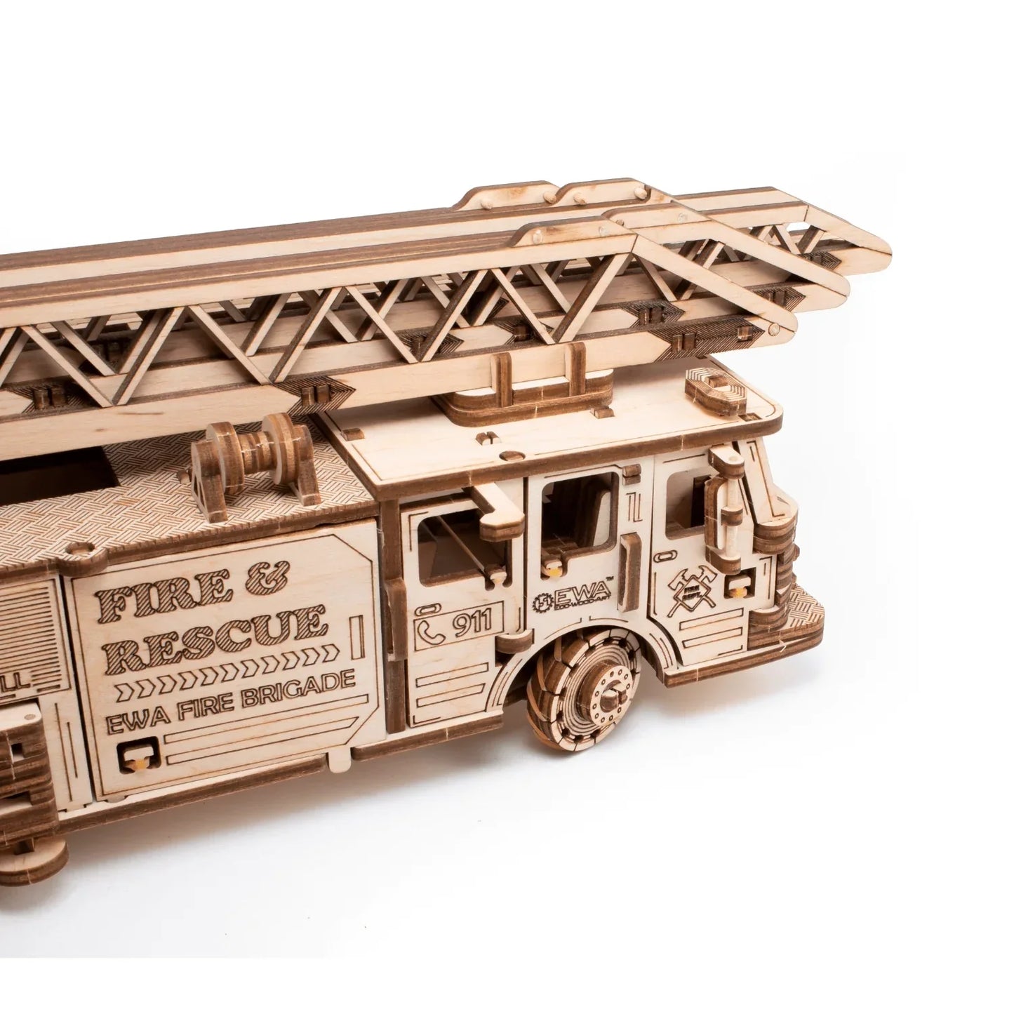 Wooden Fire Brigade Model